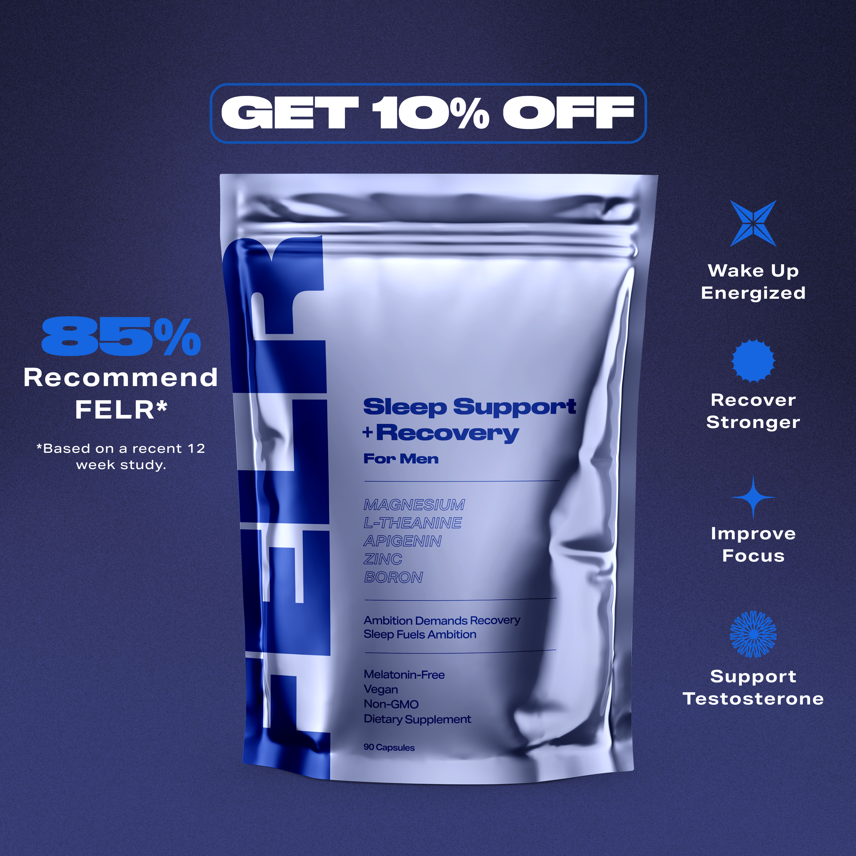 SLEEP SUPPORT + RECOVERY FOR MEN